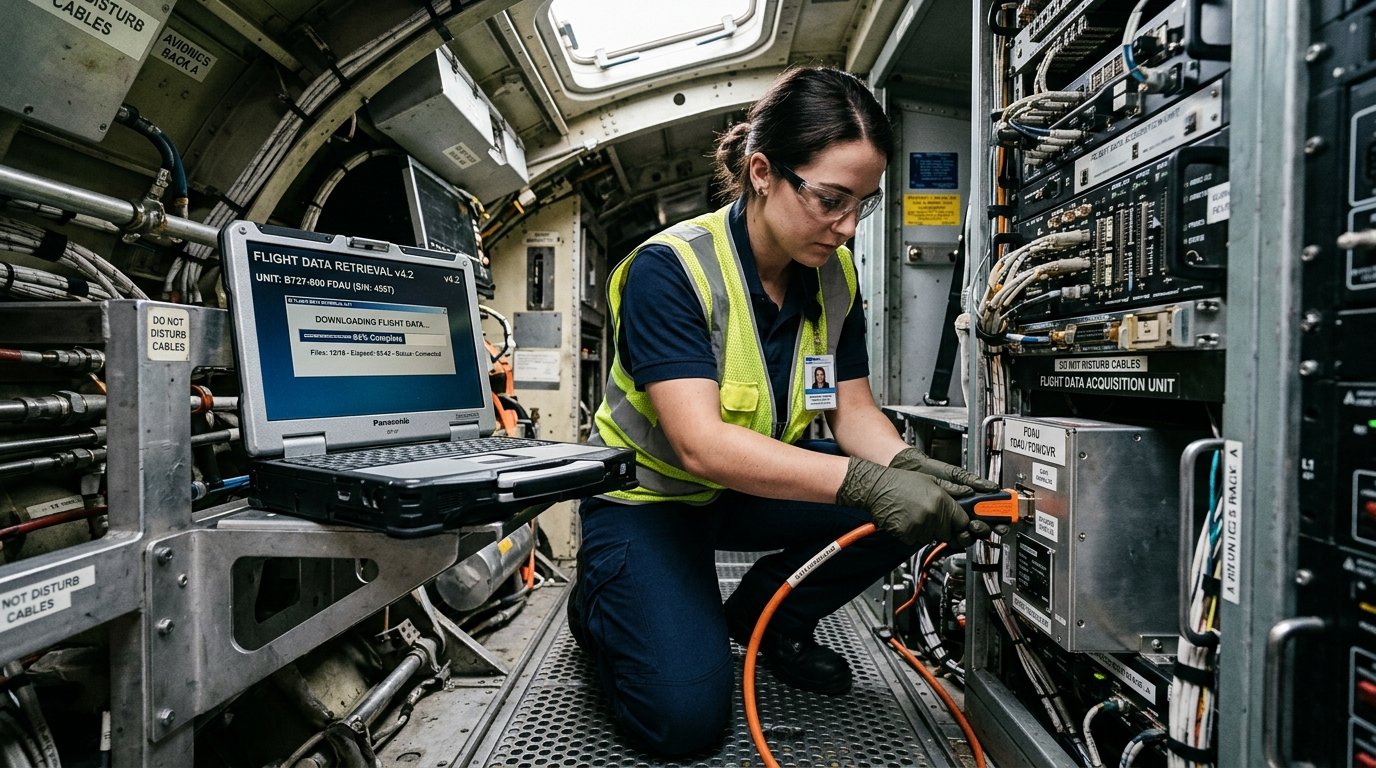 Flight data extraction, processing, and secure transfer